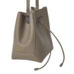 BRUNELLO CUCINELLI CALFSKIN BUCKET BAG WITH MONILI