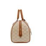 MCM MEDIUM ELLA BOSTON BAG IN LAURETOS BEIGE