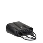 MCM MINI REVERSIBLE LIZ SHOPPER VISETOS BLACK