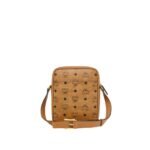 MCM MINI KLASSIK CROSSBODY IN VISETOS COGNAC
