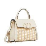 VALENTINO GARAVANI SMALL VSLING WICKER HANDBAG