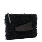 MAISON MARGIELA FAUX-FUR CLUTCH BAG