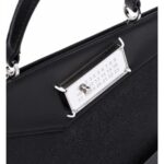 MAISON MARGIELA SNATCHED LEATHER TOTE BAG