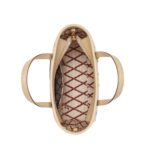 MCM MINI TONI TOP-ZIP SHOPPER IN VISETOS BEIGE