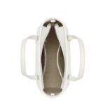 MCM MINI TONI TOP-ZIP SHOPPER IN VISETOS LEATHER MIX WHITE