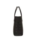 MCM MINI TONI TOP-ZIP SHOPPER IN VISETOS LEATHER MIX BLACK