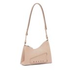 MAISON MARGIELA SMALL SNATCHED LEATHER SHOULDER BAG