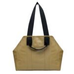 MCM X-LARGE REVERSIBLE DIAMOND TOTE IN CANVAS LEATHER MIX BEIGE