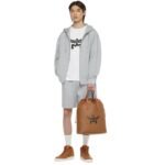 MCM MEDIUM HIMMEL DRAWSTRING BACKPACK IN LAURETOS COGNAC