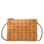 MCM MEDIUM CROSSBODY POUCH IN VISETOS ORIGINAL COGNAC