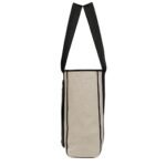 MCM LARGE REVERSIBLE DIAMOND TOTE IN CANVAS LEATHER MIX BLACK