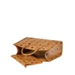 MCM LARGE MÜNCHEN TOTE IN MAXI VISETOS COGNAC