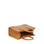 MCM SMALL MÜNCHEN TOTE IN VISETOS COGNAC