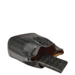 MCM LARGE DESSAU DRAWSTRING BAG IN VISETOS BLACK