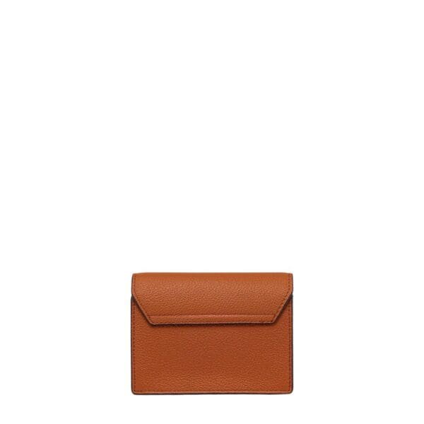 MCM HIMMEL CROSSBODY WALLET IN EMBOSSED LOGO LEATHER COGNAC