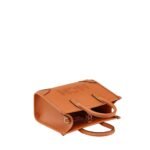 MCM MINI MUNCHEN TOTE IN SPANISH CALF LEATHER COGNAC