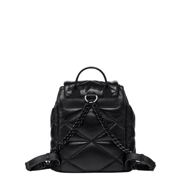 MCM MINI TRAVIA BACKPACK IN CLOUD QUILTED LAMB LEATHER BLACK