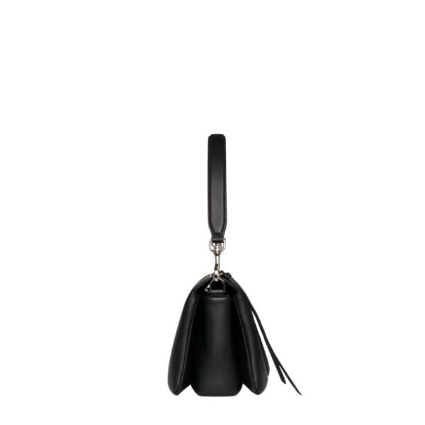 MCM SMALL MODE TRAVIA SHOULDER BAG IN SPANISH CALF LEATHER BLACK