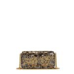 MCM SMALL HIMMEL SEQUIN SHOULDER BAG GOLD