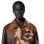 LOUIS VUITTON MADE TO ORDER MONOGRAM PATCHWORKED PORTRAIT LEATER