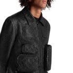 LOUIS VUITTON MONOGRAM EMBOSSED UTILITY JACKET