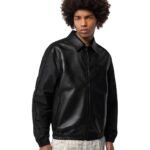 LOUIS VUITTON PERFORATED MIX LEATHER BLOUSON