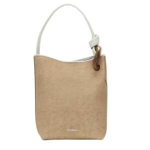 JWA CORNER BUCKET - LEATHER TOP HANDLE BAG