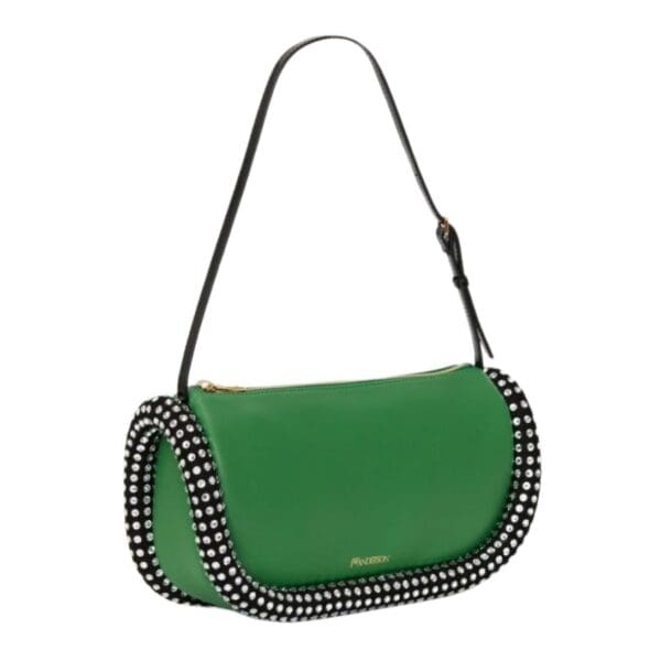 JWA BUMPER-15 LEATHER SHOULDER BAG WITH CRYSTAL