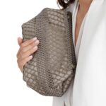 BRUNELLO CUCINELLI PRECIOUS NET EMBROIDERY BAG