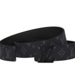 LOUIS VUITTON INITIALES 40MM MATTE BLACK BELT