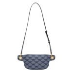 MCM HIMMEL BELT BAG IN LAURETOS JACQUARD BLUE