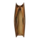 MEDIUM DIAMOND TOTE IN VISETOS LEATHER MIX COGNAC