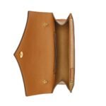 MCM MINI DIAMOND SHOULDER BAG IN VISETOS LEATHER MIX COGNAC