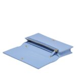 MCM LARGE DIAMOND CHAIN WALLET IN SPANISH CALF LEATHER BLUE