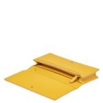 MCM Large Diamond Chain Wallet in Spanish Calf Leather Yellow|Old Gold