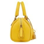 MCM Small Ella Boston Bag in Maxi Monogram Leather Yellow|Old Gold