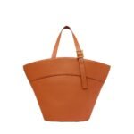 MCM LARGE HIMMEL TOTE IN SPANISH NAPPA LEATHER COGNAC