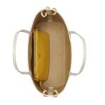 MCM SMALL LIZ SHOPPER IN GRADATION MONOGRAM LEATHER YELLOW