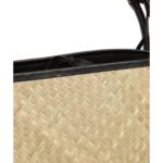 MAISON MARGIELA INTERWOVEN LEATHER-TRIM TOTE BAG