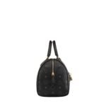 MCM MEDIUM ELLA BOSTON BAG IN VISETOS BLACK