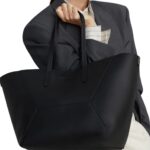 BRUNELLO CUCINELLI CALFSKIN SHOPPER BAG WITH MONILI