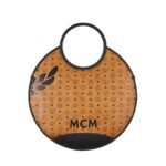 MCM X-LARGE AREN FOLD TOTE IN MEGA LAUREL VISETOS COGNAC