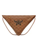 MCM HIMMEL TRIANGLE POUCH IN LAURETOS COGNAC