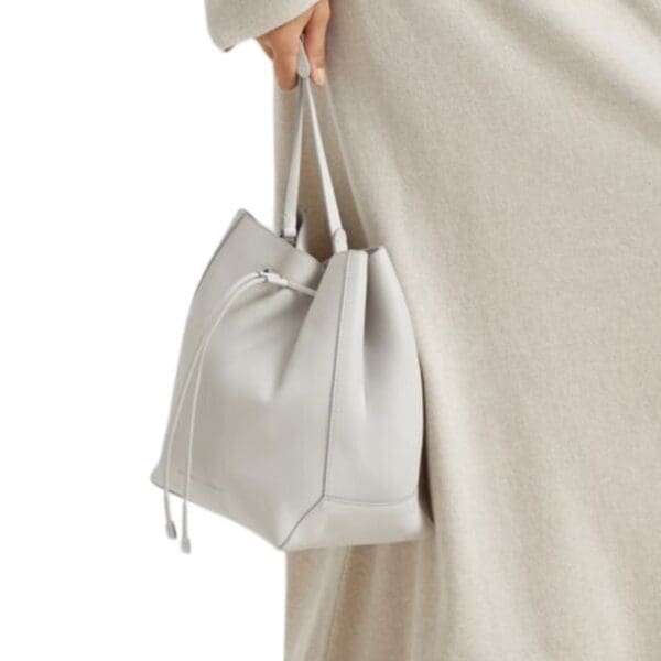 BRUNELLO CUCINELLI CALFSKIN BUCKET BAG WITH MONILI - Image 5