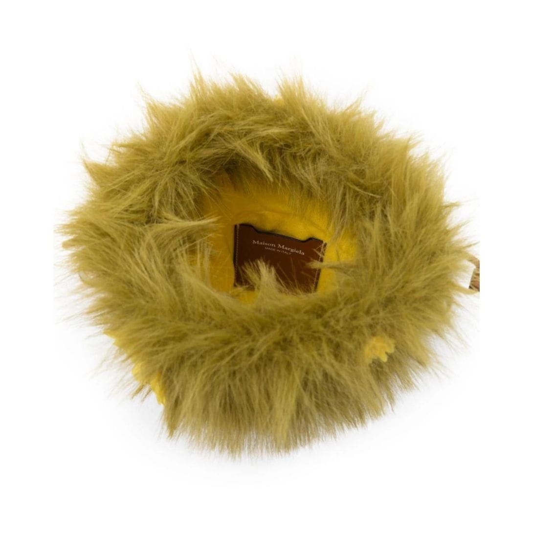 MAISON MARGIELA FLOWER LEATHER BUCKET BAG