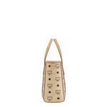 MCM MINI TONI TOP-ZIP SHOPPER IN VISETOS BEIGE