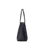 MCM MINI TONI TOP-ZIP SHOPPER IN VISETOS BLACK