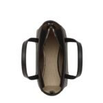 MCM MINI TONI TOP-ZIP SHOPPER IN VISETOS LEATHER MIX BLACK