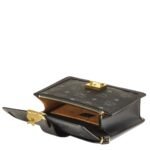 MCM SMALL TRACY SHOULDER BAG IN VISETOS BLACK