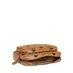 MCM SMALL AREN CROSSBODY IN MAXI VISETOS COGNAC